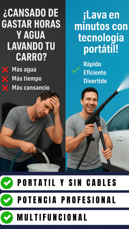Hidrolavadora portátil + ENVIO GRATIS🎁